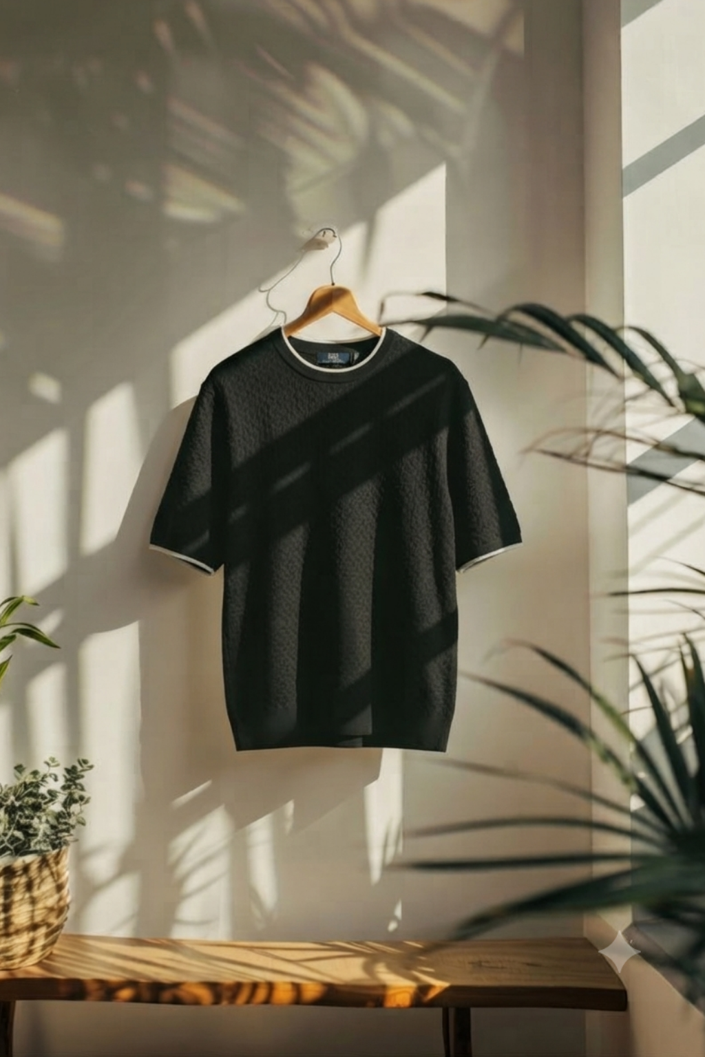 Crew Neck Knitted Tshirt