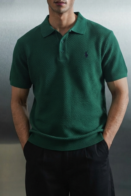 Classic Dobby Knit Polo Shirt