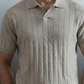 Needle Drop Knit Polo