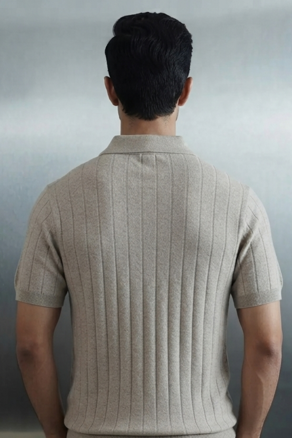 Needle Drop Knit Polo