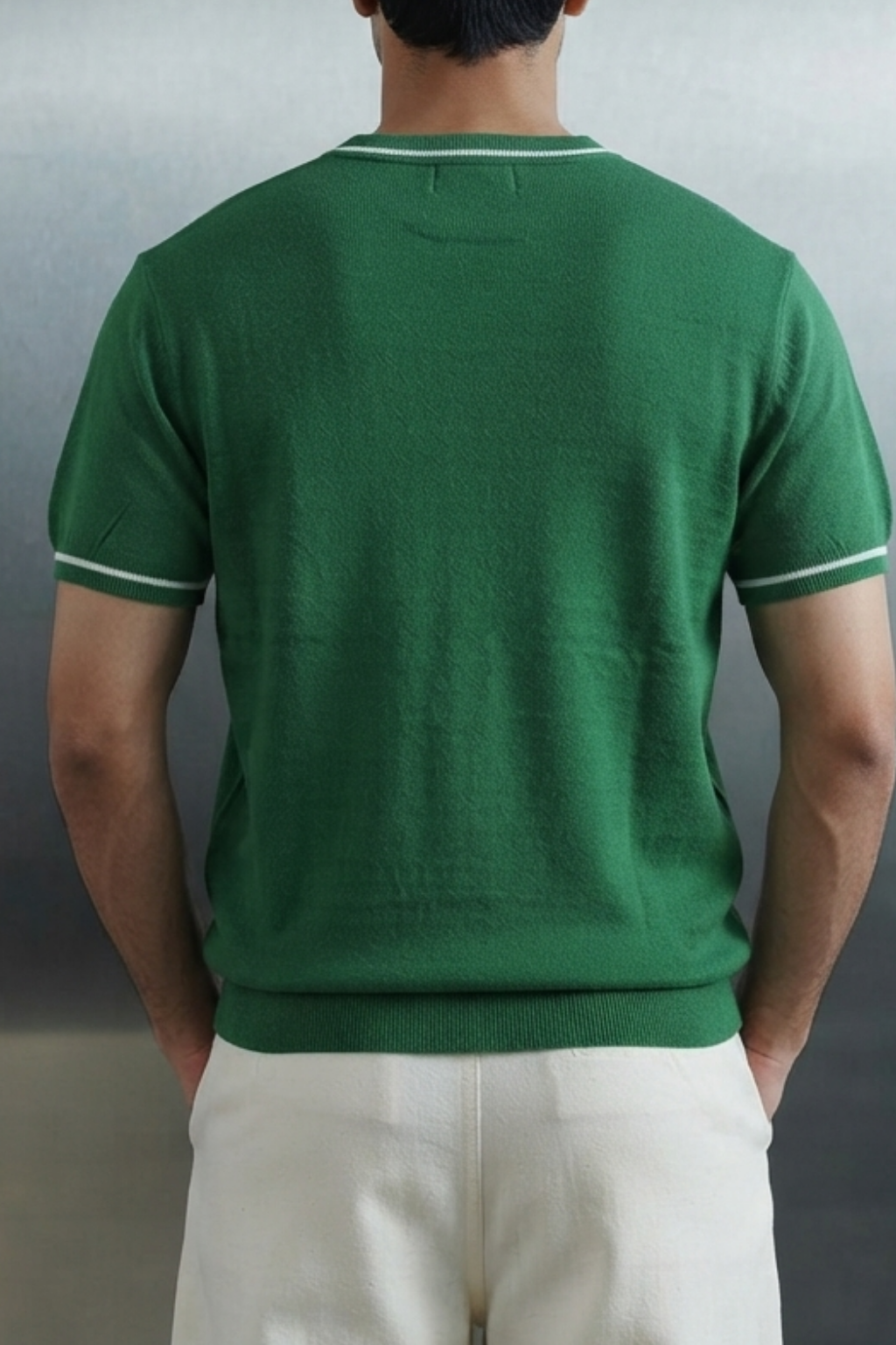Crew Neck Knitted Tshirt