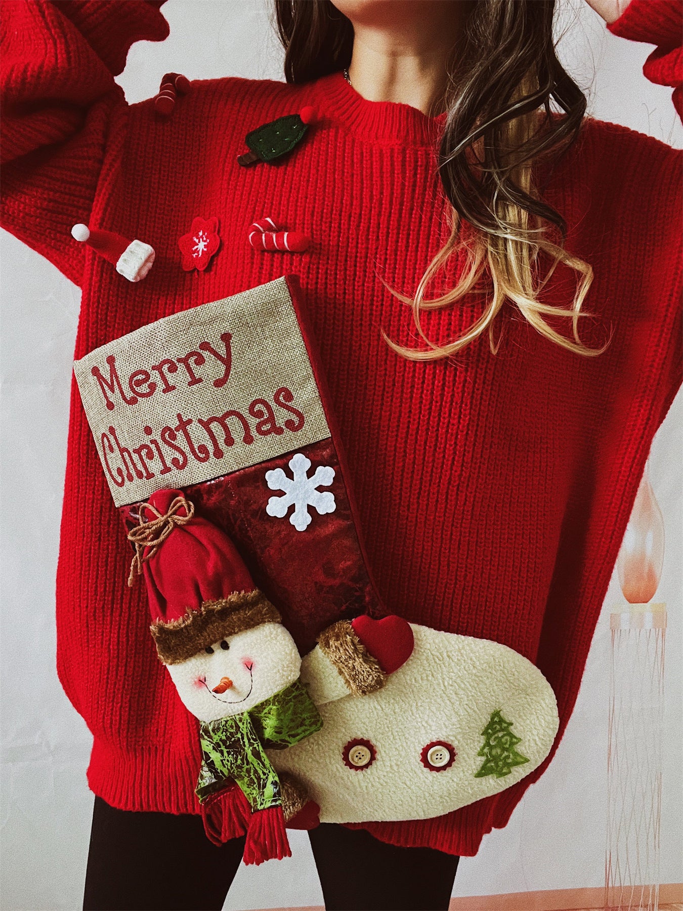 Women's Fashion Loose Thick Christmas Sweater