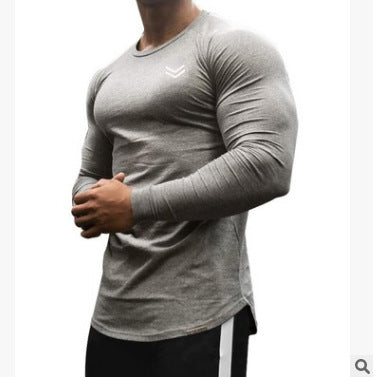 New Long Sleeve T Shirt Sport Men Gym Shirt Quick Dry Gym Fitness Training Running T Shirt