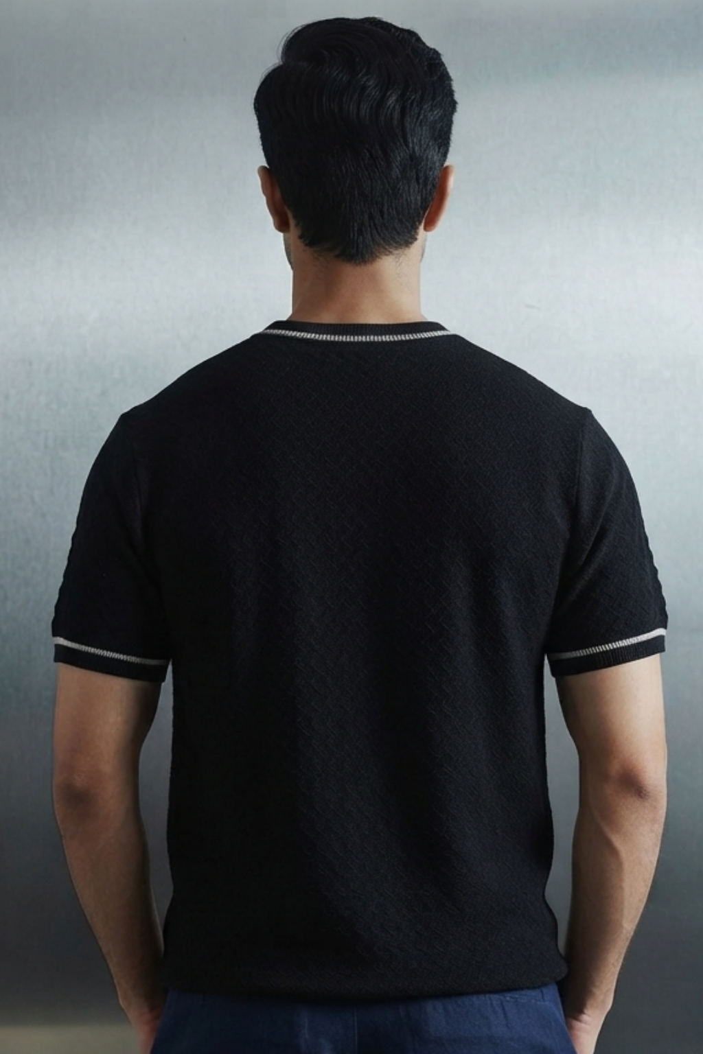 Crew Neck Knitted Tshirt