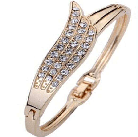 Bracelet Jewelry Boutique Temperament Fashion Bracelet Full Diamond Bracelet Angel Wing Bracelet