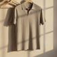 Needle Drop Knit Polo