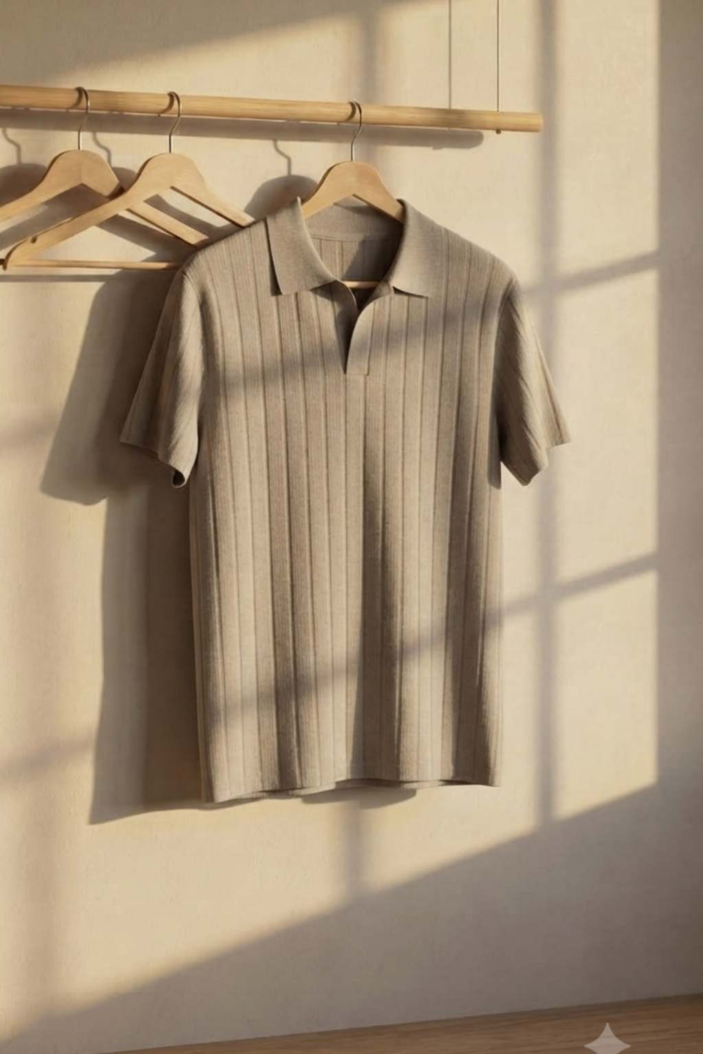 Needle Drop Knit Polo