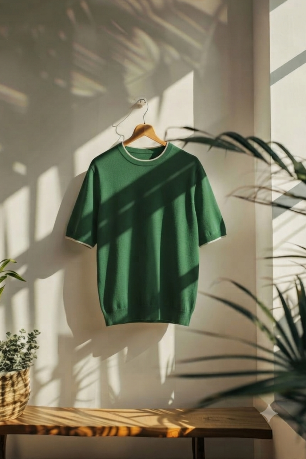 Crew Neck Knitted Tshirt