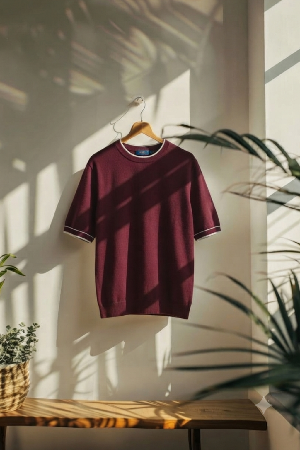 Crew Neck Knitted Tshirt