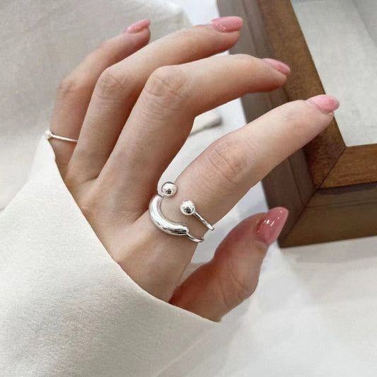Fashion Jewelry Simple Opening Adjustable Design Ring