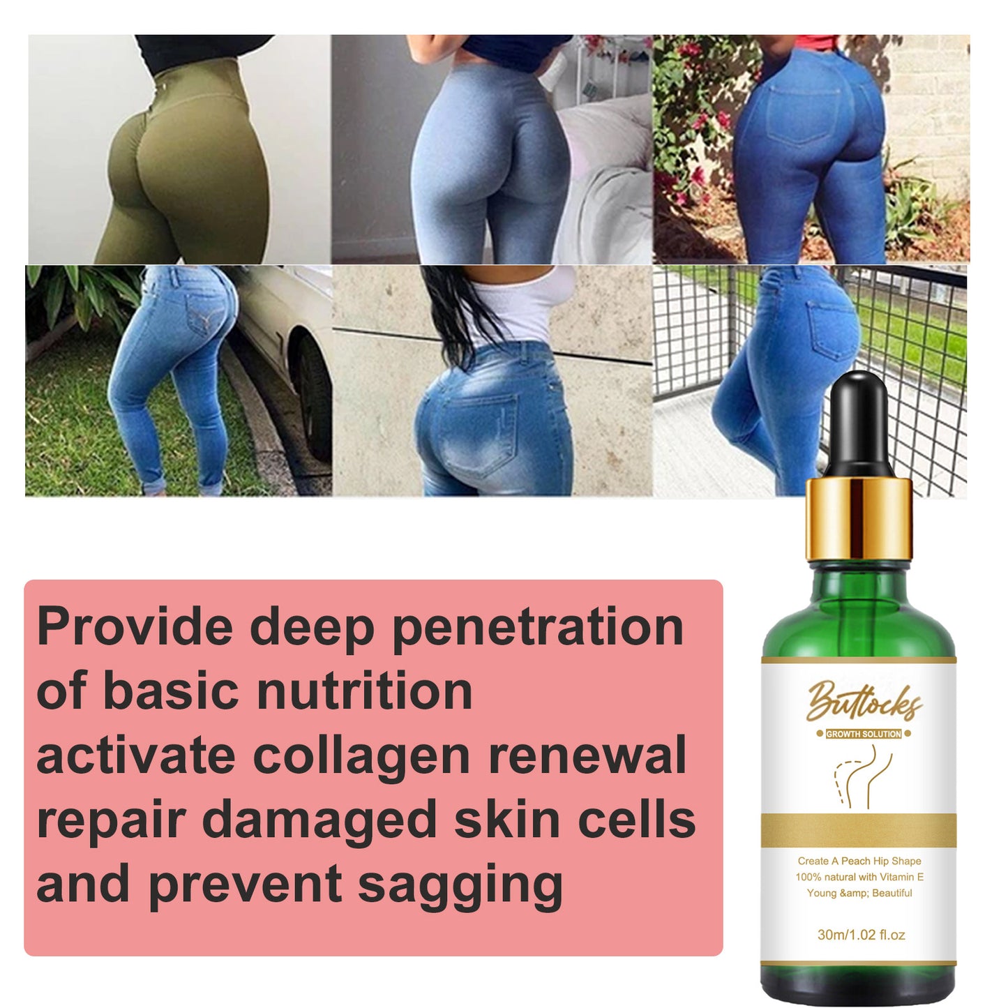 Lifting Buttocks To Eliminate Orange Peel And Firming Essential Oil