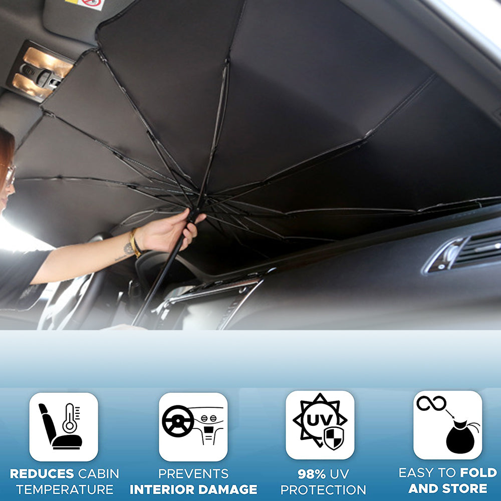 Foldable Car Windshield Sun Shade Umbrella UV Protection Heat Insulation