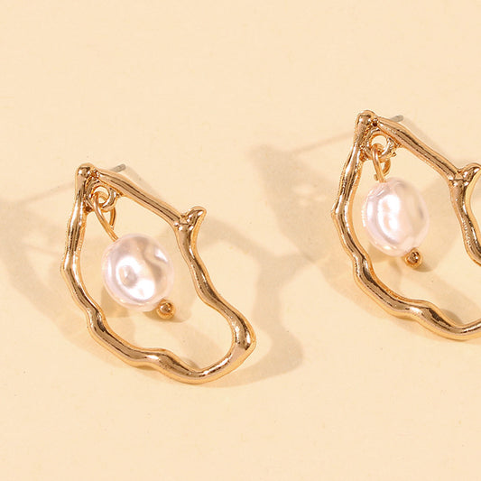 Irregular Pearl Earrings