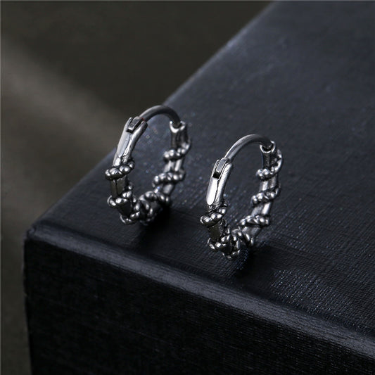 Women's Fashion Twist Titanium Steel Earrings