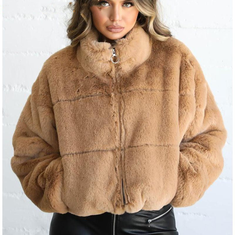 Ladies winter zip-up thermal jackets