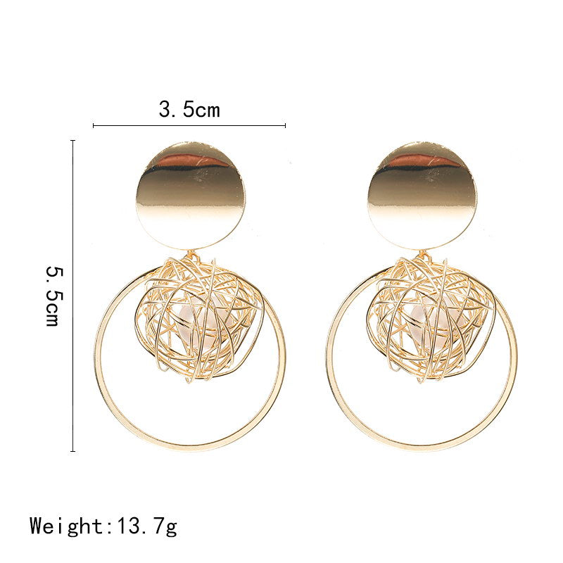 Fashion Statement Earring Geometric Large Earrings