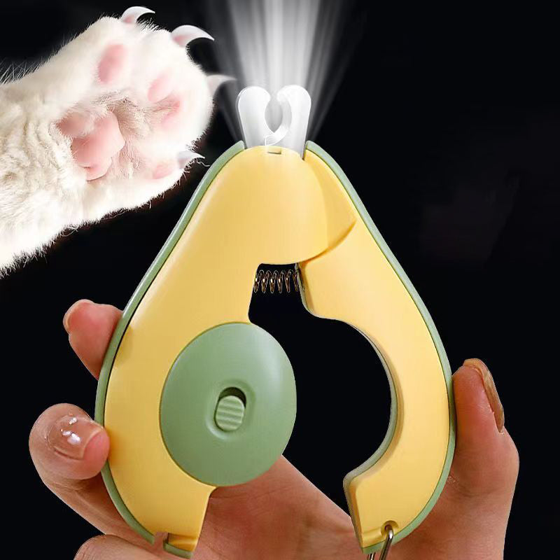 Professional Pet Nail Clipper LED Light Pet Nail Clipper Claw Grooming Scissors