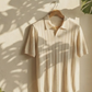 Needle Drop Knitted Polo