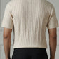Classic Cable Knit Polo Tee