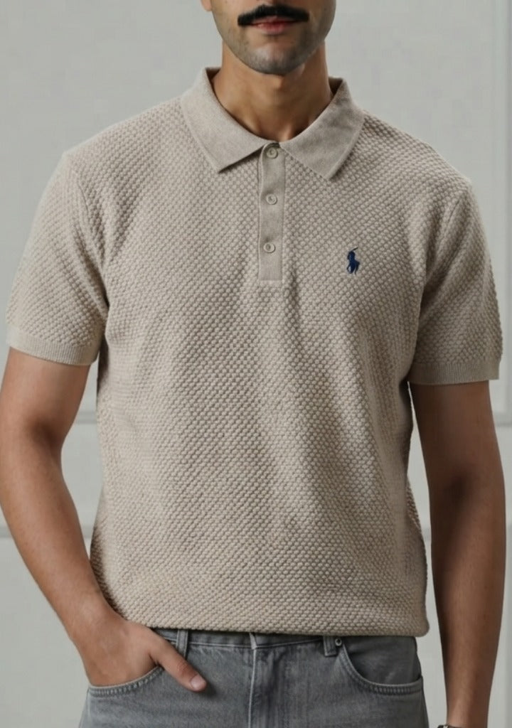 Classic Dobby Knit Polo Shirt