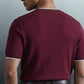 Knitted Crew Neck Tipping T-Shirt