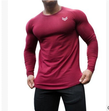 New Long Sleeve T Shirt Sport Men Gym Shirt Quick Dry Gym Fitness Training Running T Shirt