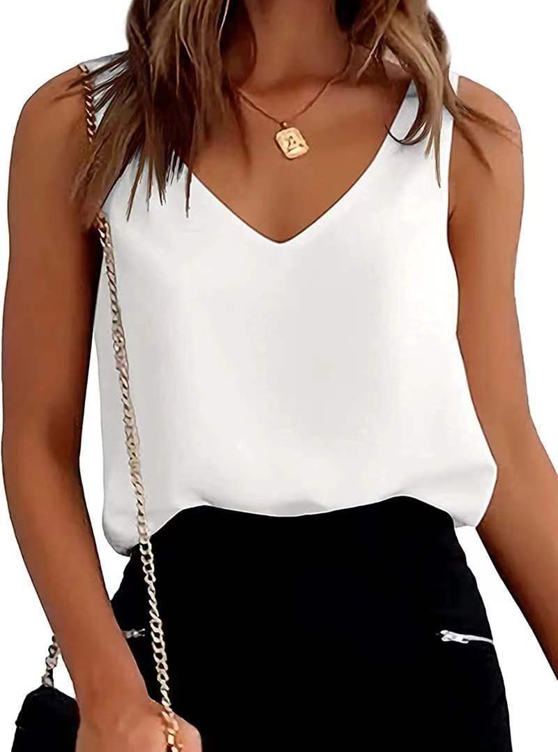 Women Tank Top Summer Casual V Neck Camisole Blouses