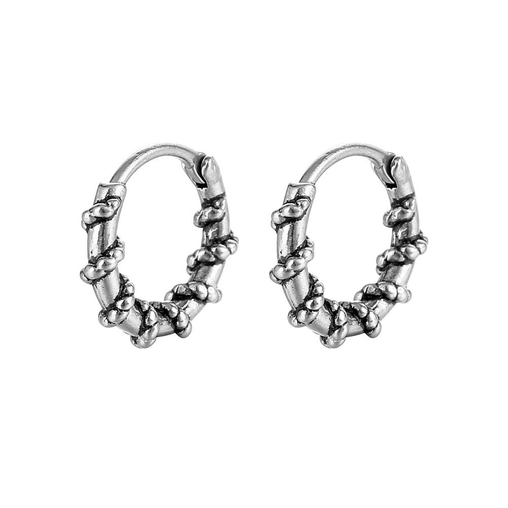 Women's Fashion Twist Titanium Steel Earrings