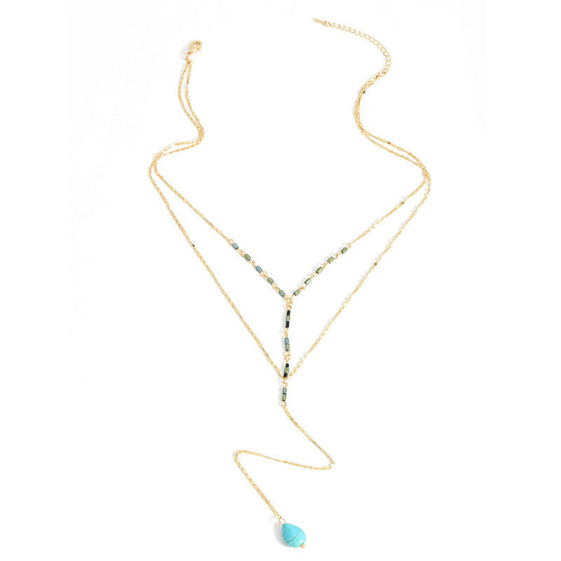 Bohemian Style Multi Layer Necklace Women Long