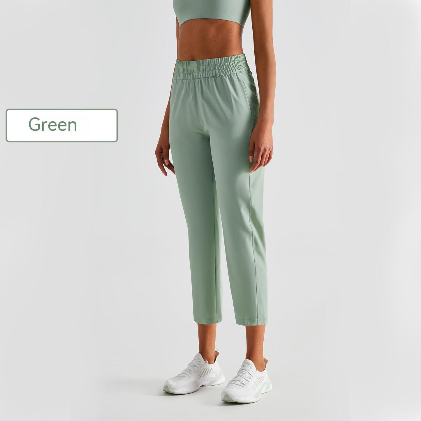 Women's Ankle Banded Pants Loose Fitness Casual Pants